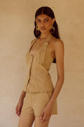 ASTRID HOT SHORT - CAMEL
