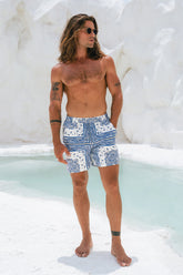 BANDANA SHORT - BLUE