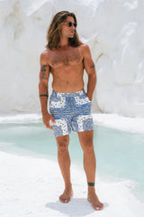 BANDANA SHORT - BLUE