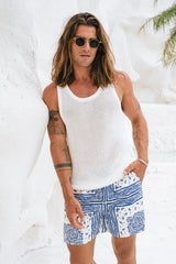 BANDANA SHORT - BLUE