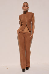 CAMILA KNIT PANT - OCHRE