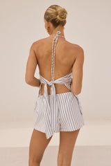KOAH ELASTICATED SHORTS - DREA WHITE