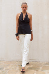 KALLI STRAIGHT LEG PANTS - SAND