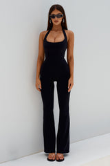 KIARA HIGH RISE FLARED LEGGINGS - BLACK