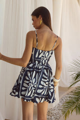HENRIETTA MINI DRESS - PIRAH NAVY