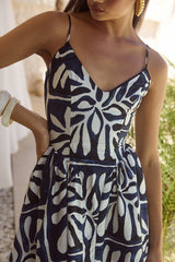 HENRIETTA MINI DRESS - PIRAH NAVY