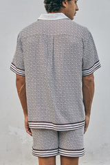 HENRY SHORTS - CHOCOLATE GEO
