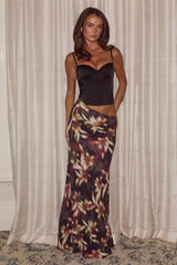 JACINTA BUSTIER CUT OUT MAXI DRESS - HARLOW BLACK