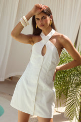 LEILAH MINI DRESS - WHITE