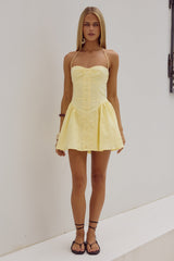 LIMONI MINI DRESS - LEMON