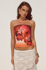 MAHINA BUSTIER - RUBY FLOWER