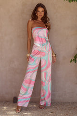 MILANI RELAXED SATIN PANT - CAMINO PINK