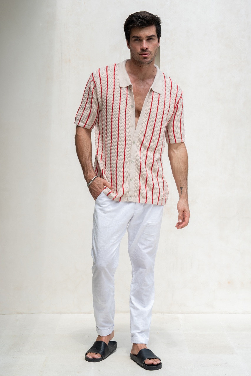 CHAMMA KNIT TOP - SAND