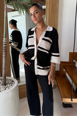 BIANKI PANT - BLACK/SAND