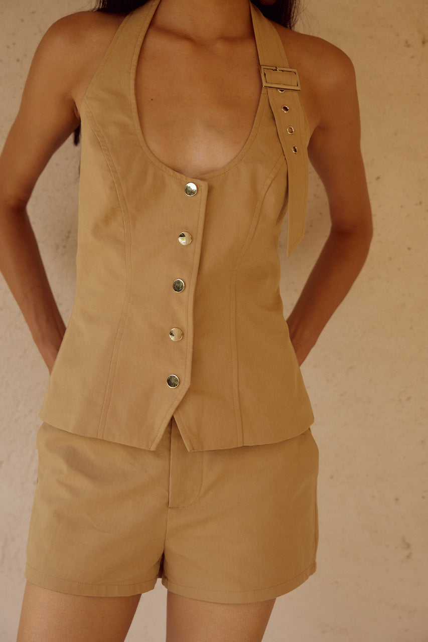 ASTRID HOT SHORT - CAMEL