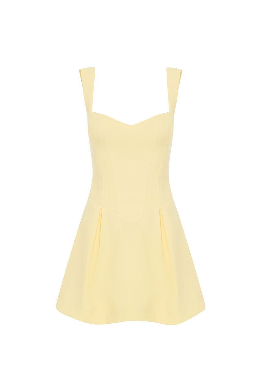 BETHANI MINI DRESS - LEMON