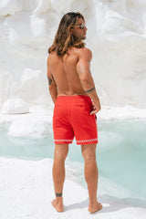 DIEGO DRAWSTRING SHORTS - RED