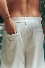 DAMON TAILORED SHORTS - WHITE