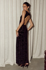 JENNIE BODYSUIT MAXI DRESS - BLACK