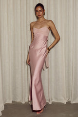 KADIE OFF SHOULDER MAXI DRESS - MUSK