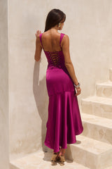 KAIRO MIDI SKIRT - BERRY