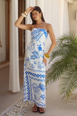 LOUELLA MAXI DRESS - ASTLEY BLUE