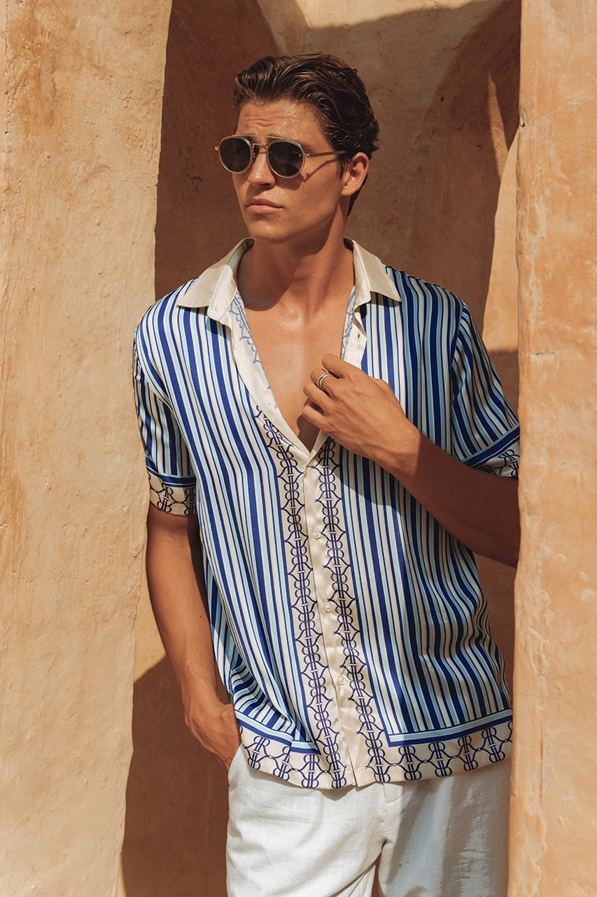 MARIUS SHIRT - WHITE/BLUE