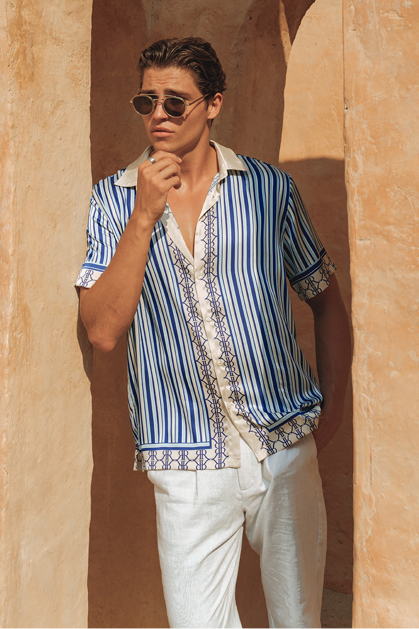 MARIUS SHIRT - WHITE/BLUE