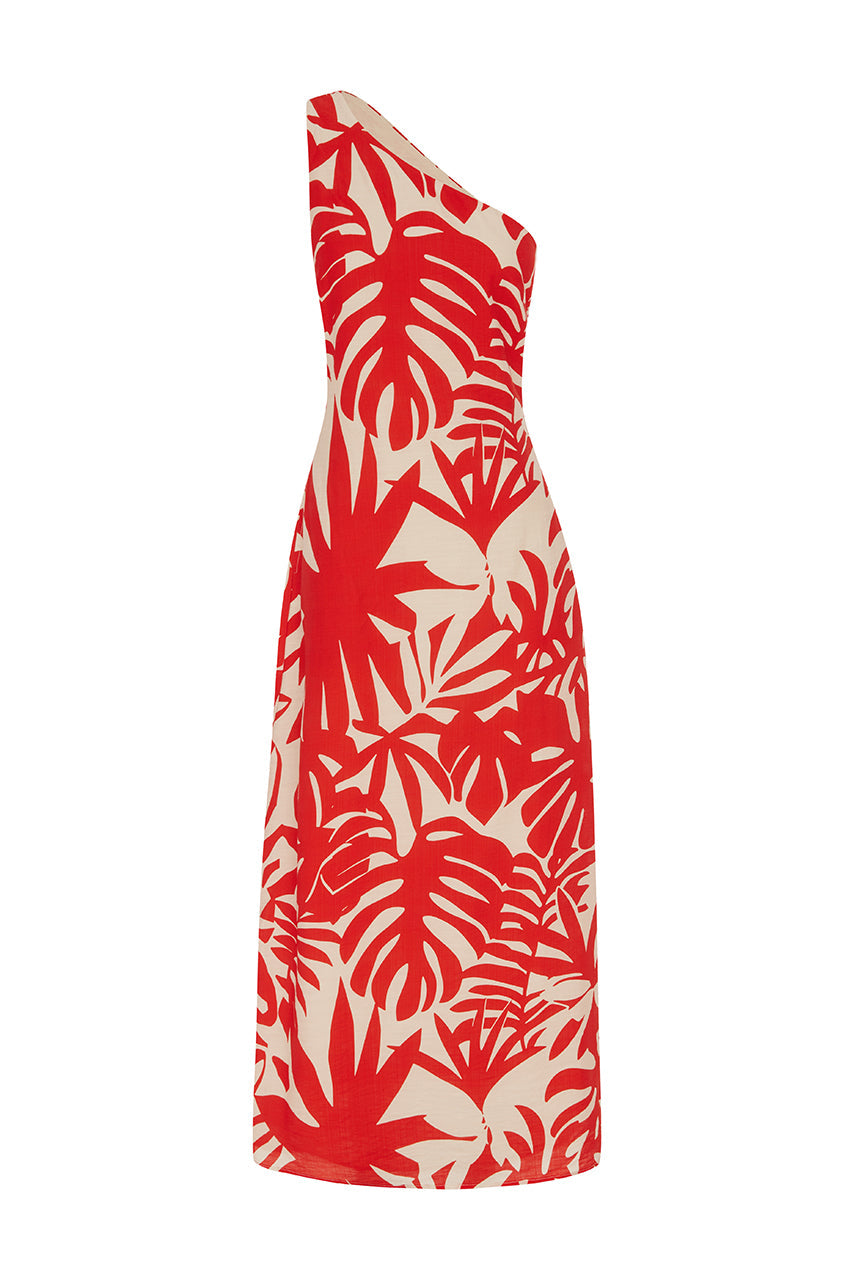 MATELO MIDI DRESS - MATELO RED