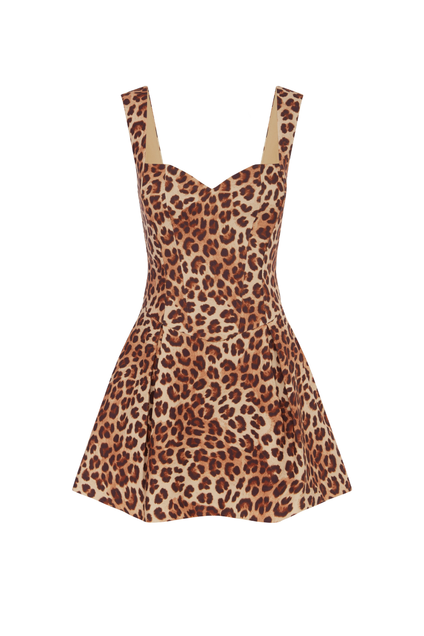 BETHANI MINI DRESS - LEOPARD