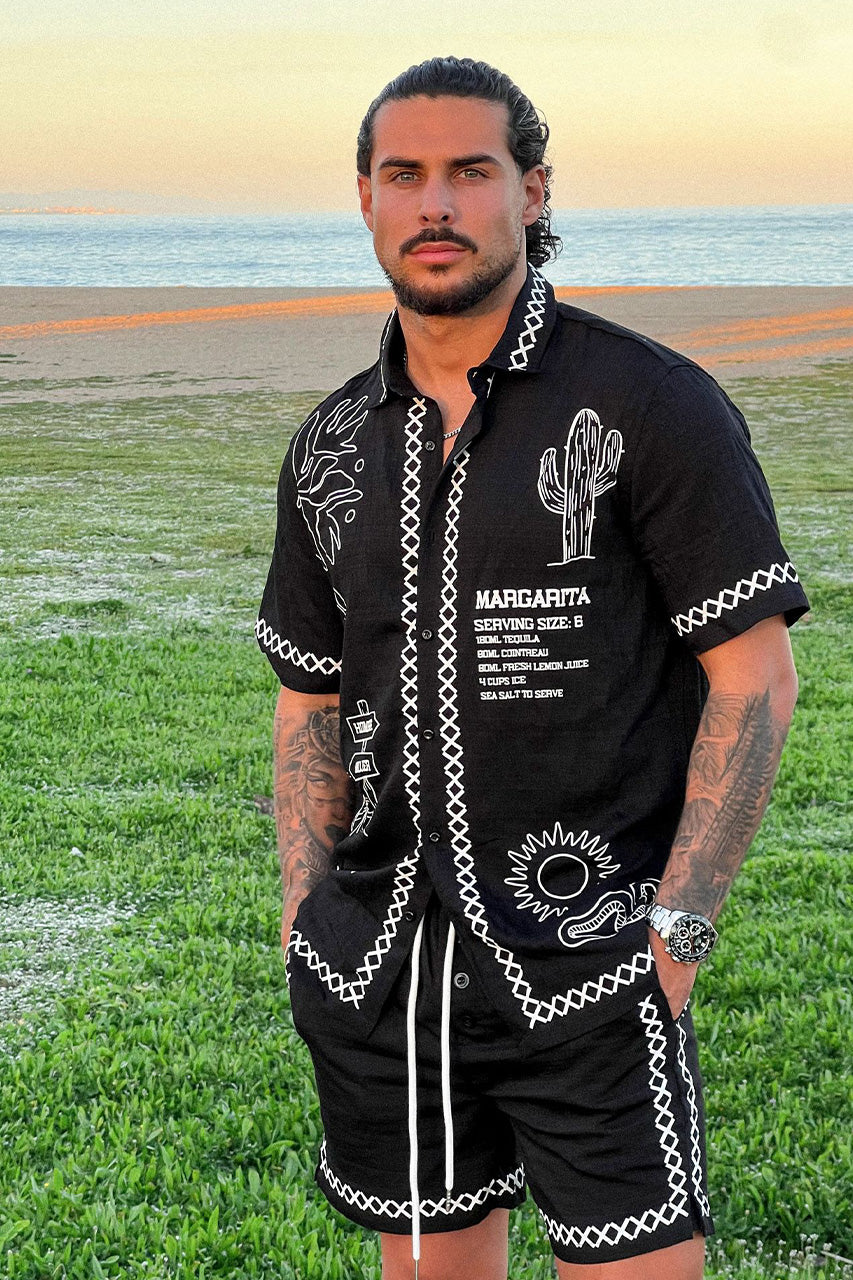 DIEGO DRAWSTRING SHORTS - BLACK